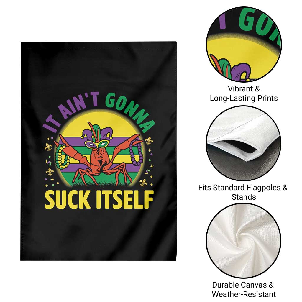 Mardi Gras Crawfish Garden Flag It Ain't Gonna Suck Itself TS14 Print Your Wear
