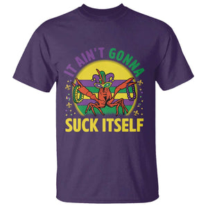 Mardi Gras Crawfish T Shirt It Ain't Gonna Suck Itself TS14 Purple Print Your Wear