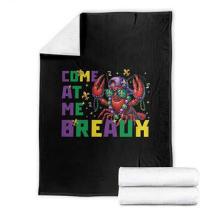 Mardi Gras Crawfish Throw Blanket Come At Me Breaux TS14 Black Print Your Wear