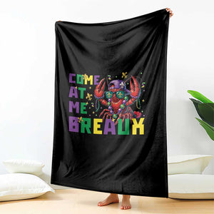 Mardi Gras Crawfish Throw Blanket Come At Me Breaux TS14 Print Your Wear