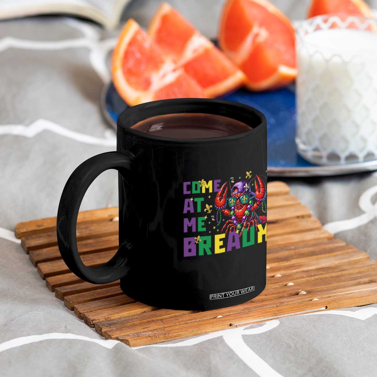 Mardi Gras Crawfish Coffee Mug Come At Me Breaux TS14 Print Your Wear