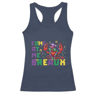Mardi Gras Crawfish Racerback Tank Top Come At Me Breaux TS14 Navy Print Your Wear