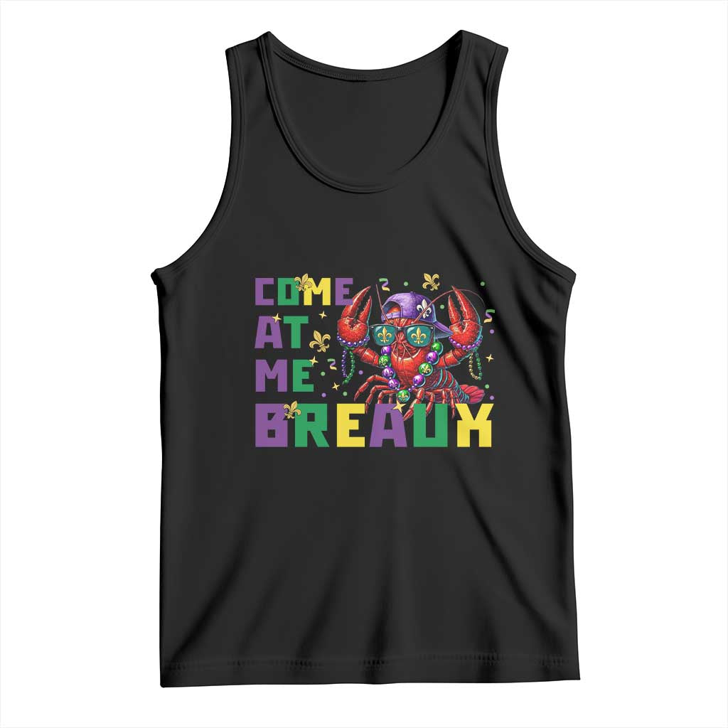 Mardi Gras Crawfish Tank Top Come At Me Breaux TS14 Black Print Your Wear