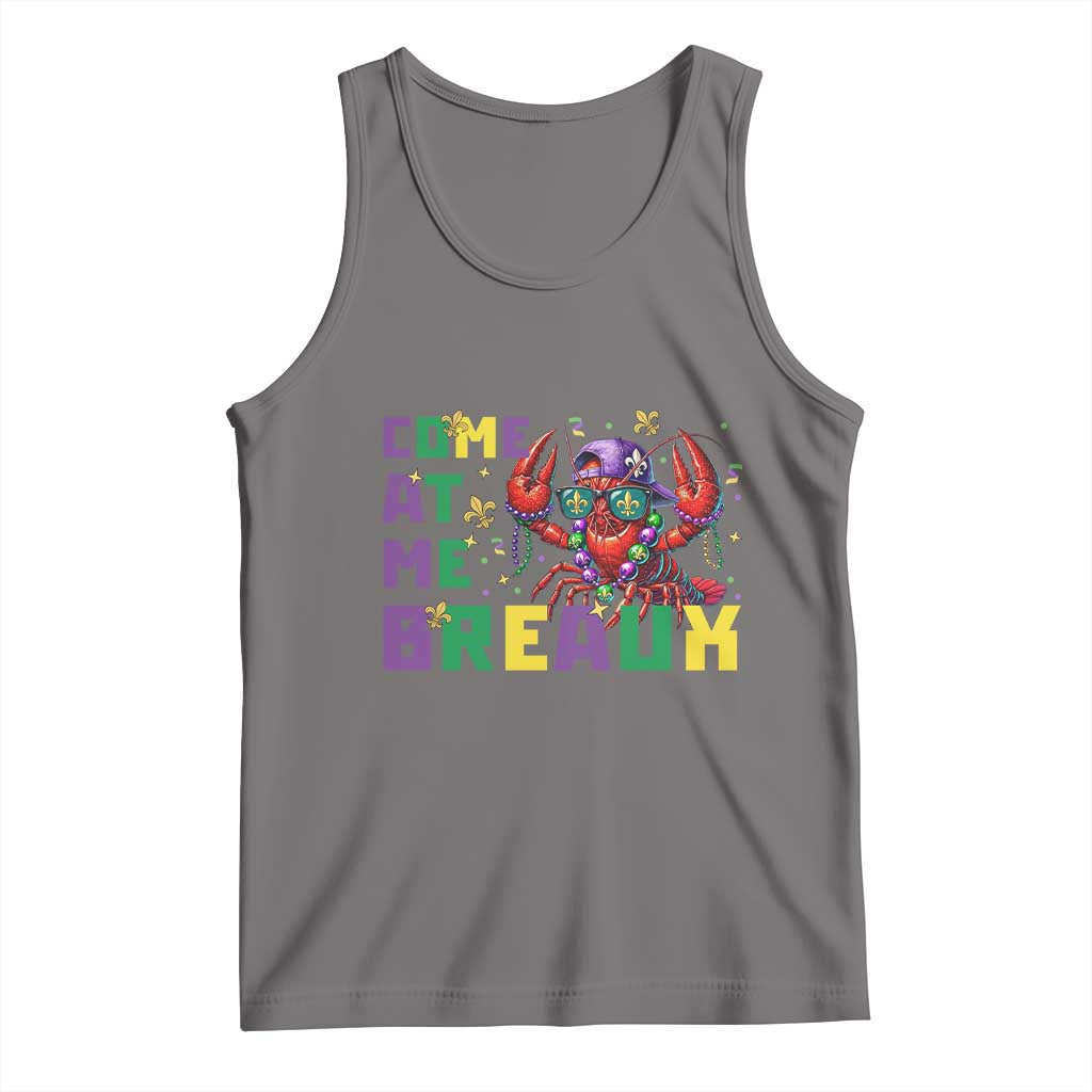 Mardi Gras Crawfish Tank Top Come At Me Breaux TS14 Deep Heather Print Your Wear
