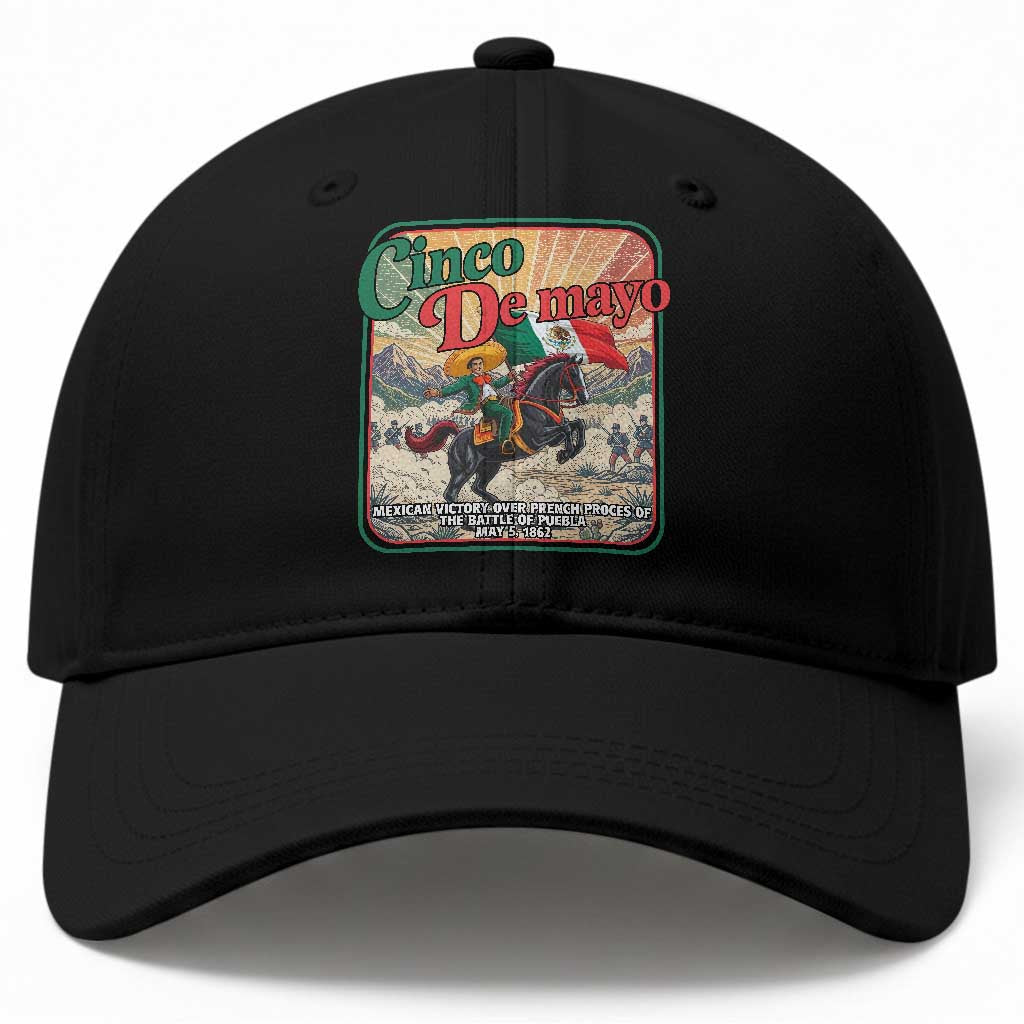 Cinco de Mayo Battle of Puebla Baseball Cap Mexican Victory History 1862 TS14 Print Your Wear