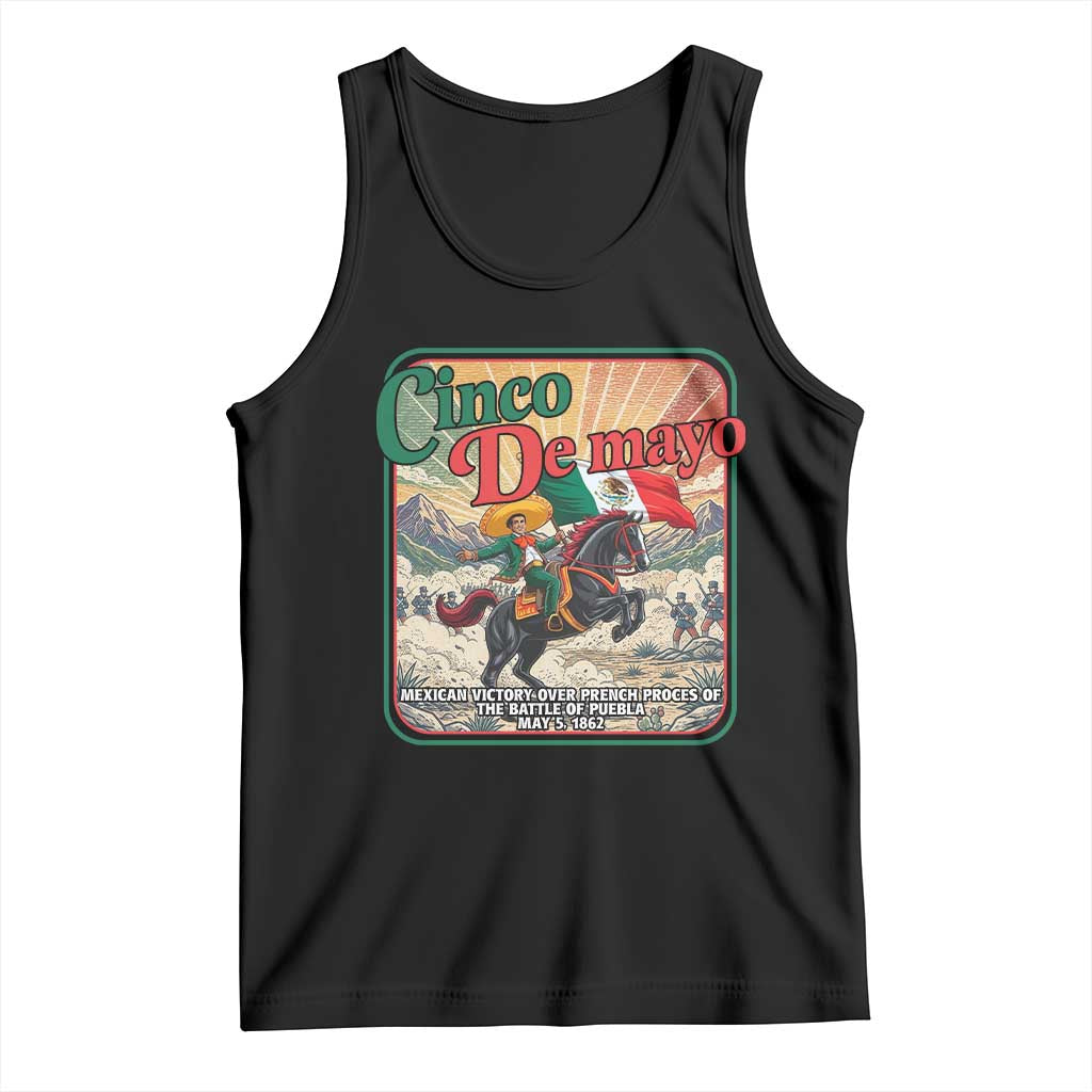 Cinco de Mayo Battle of Puebla Tank Top Mexican Victory History 1862 TS14 Black Print Your Wear