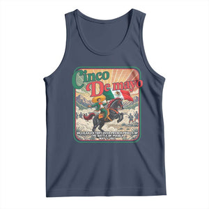 Cinco de Mayo Battle of Puebla Tank Top Mexican Victory History 1862 TS14 Navy Print Your Wear