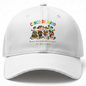 Cinco de Mayo Mexican Victory Baseball Cap Silly Goose Festive Heritage Puebla Battle 1862 TS14 Print Your Wear
