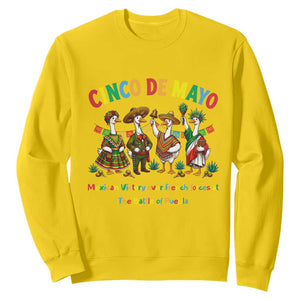 Cinco de Mayo Mexican Victory Sweatshirt Silly Goose Festive Heritage Puebla Battle 1862 TS14 Daisy Print Your Wear