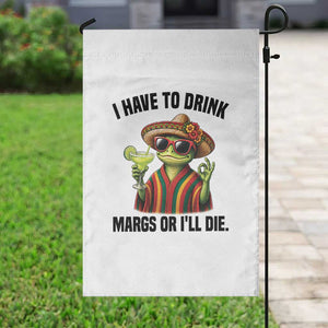 Cinco De Drinko Margarita Garden Flag Funny Drinking Lizard Cinco De Mayo Fiesta TS14 Print Your Wear