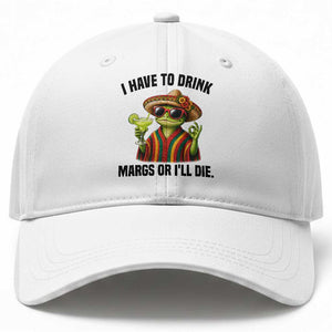 Cinco De Drinko Margarita Baseball Cap Funny Drinking Lizard Cinco De Mayo Fiesta TS14 Print Your Wear