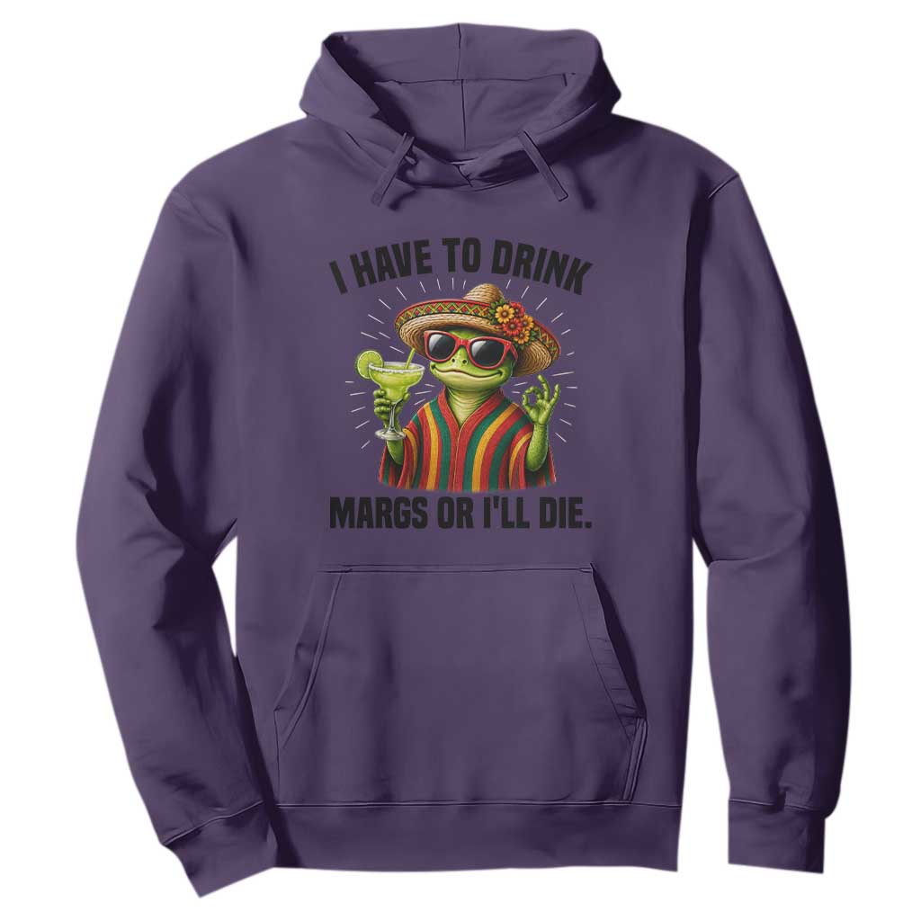 Cinco De Drinko Margarita Hoodie Funny Drinking Lizard Cinco De Mayo Fiesta TS14 Purple Print Your Wear