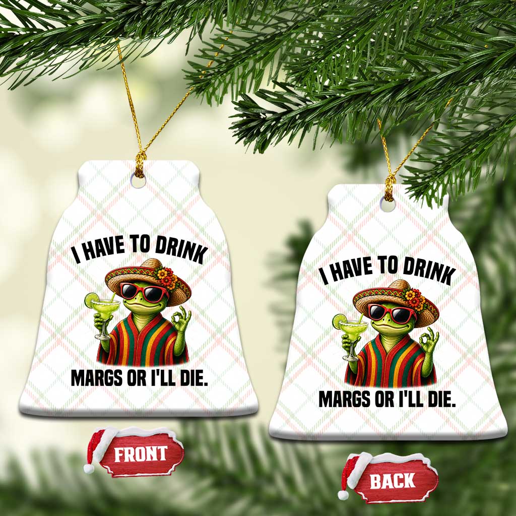 Cinco De Drinko Margarita Ceramic Ornament Funny Drinking Lizard Cinco De Mayo Fiesta TS14 Print Your Wear