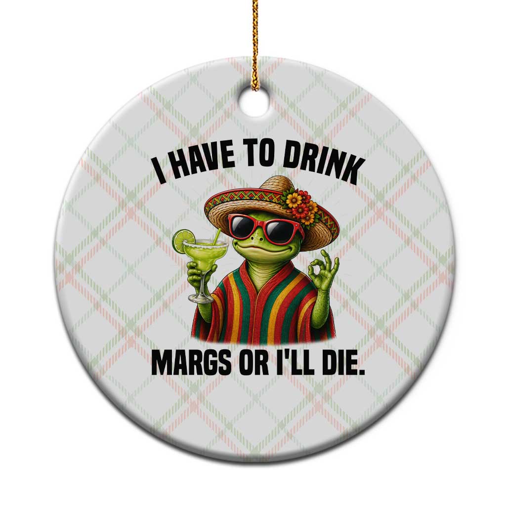Cinco De Drinko Margarita Ceramic Ornament Funny Drinking Lizard Cinco De Mayo Fiesta TS14 1pc Christmas Plaid Print Your Wear