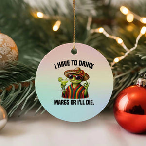 Cinco De Drinko Margarita Ceramic Ornament Funny Drinking Lizard Cinco De Mayo Fiesta TS14 1pc Pastel Print Your Wear