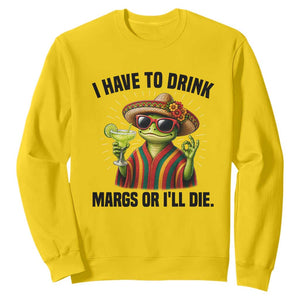 Cinco De Drinko Margarita Sweatshirt Funny Drinking Lizard Cinco De Mayo Fiesta TS14 Daisy Print Your Wear