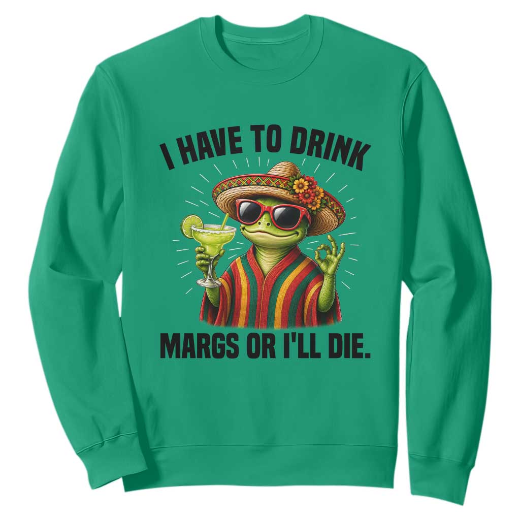 Cinco De Drinko Margarita Sweatshirt Funny Drinking Lizard Cinco De Mayo Fiesta TS14 Irish Green Print Your Wear