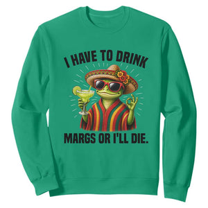 Cinco De Drinko Margarita Sweatshirt Funny Drinking Lizard Cinco De Mayo Fiesta TS14 Irish Green Print Your Wear