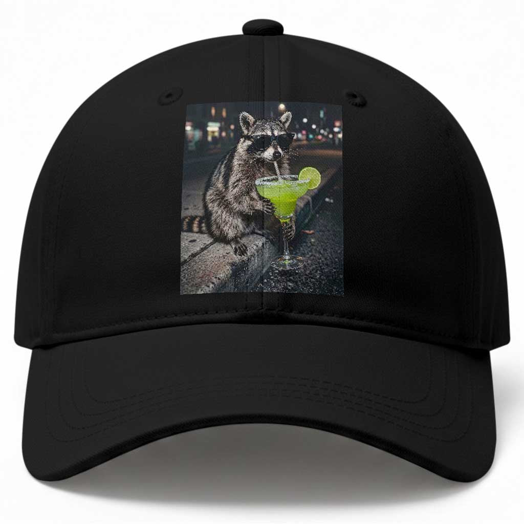 Margarita Cocktail Baseball Cap Funny Raccoon Mexican Food Meme TS14 Print Your Wear