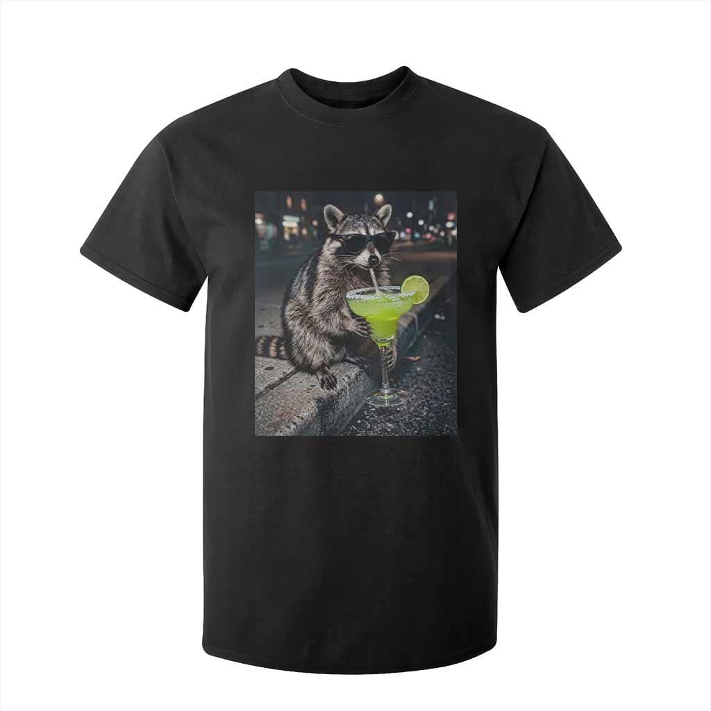 Margarita Cocktail T Shirt For Kid Funny Raccoon Mexican Food Meme TS14 Black Print Your Wear