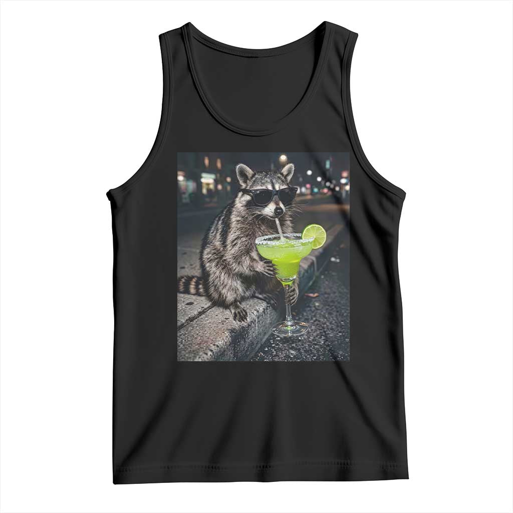 Margarita Cocktail Tank Top Funny Raccoon Mexican Food Meme TS14 Black Print Your Wear
