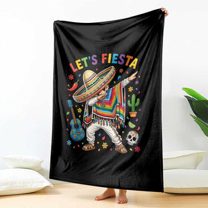 Lets Fiesta Throw Blanket Funny Dabbing Boy Cinco De Mayo Fiesta TS14 Print Your Wear