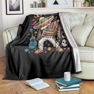 Lets Fiesta Throw Blanket Funny Dabbing Boy Cinco De Mayo Fiesta TS14 Print Your Wear