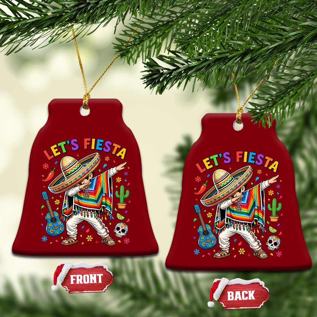 Lets Fiesta Ceramic Ornament Funny Dabbing Boy Cinco De Mayo Fiesta TS14 Print Your Wear
