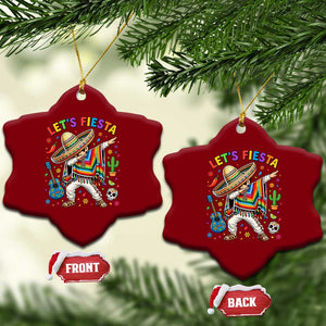 Lets Fiesta Ceramic Ornament Funny Dabbing Boy Cinco De Mayo Fiesta TS14 Print Your Wear
