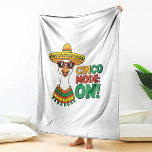Cinco Mode On Throw Blanket Silly Goose Cinco De Mayo Fiesta TS14 Print Your Wear