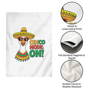 Cinco Mode On Garden Flag Silly Goose Cinco De Mayo Fiesta TS14 Print Your Wear