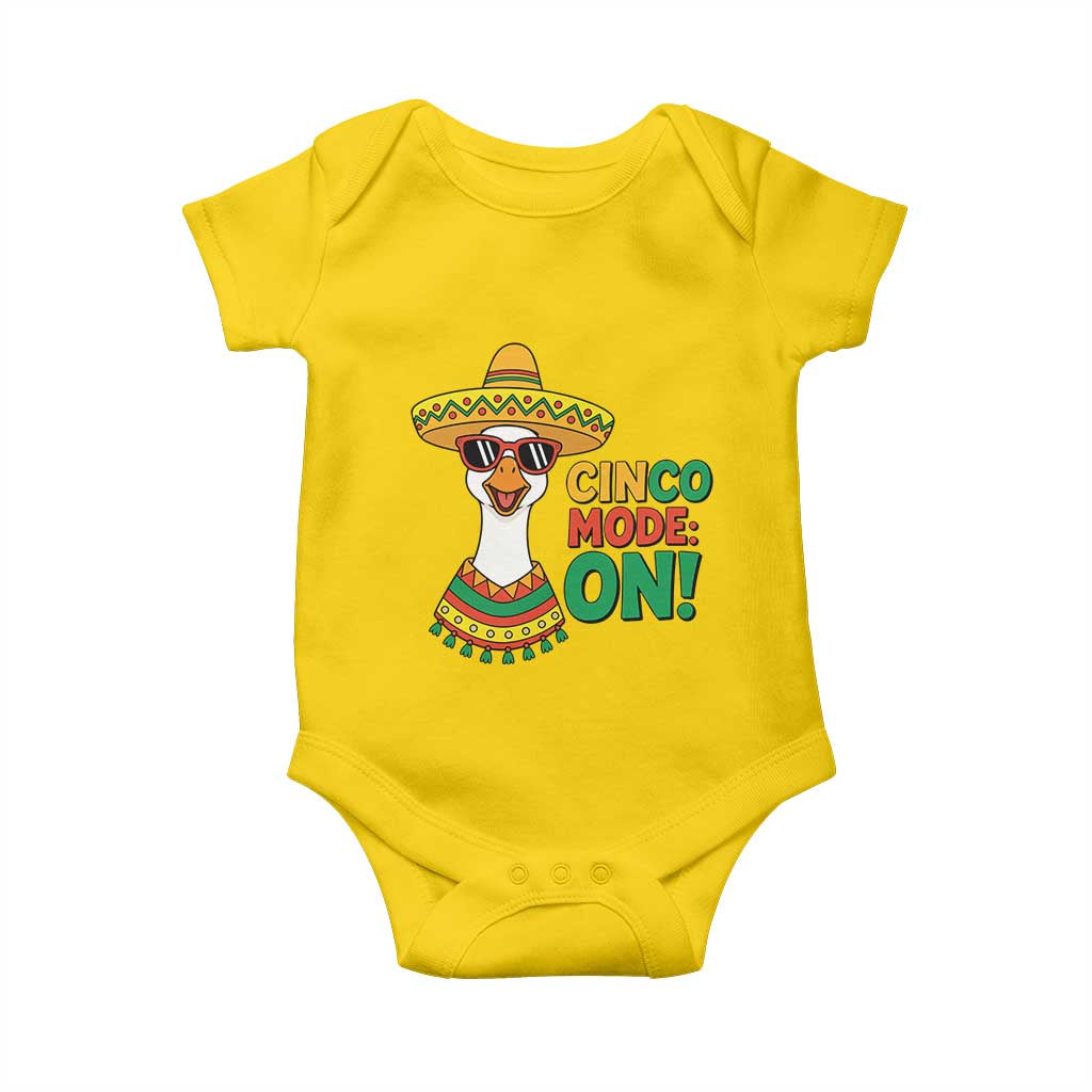 Cinco Mode On Baby Onesie Silly Goose Cinco De Mayo Fiesta TS14 Daisy Print Your Wear