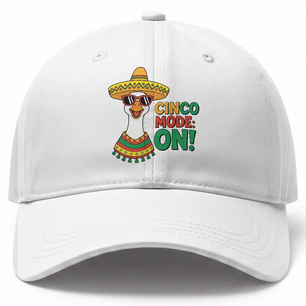 Cinco Mode On Baseball Cap Silly Goose Cinco De Mayo Fiesta TS14 Print Your Wear