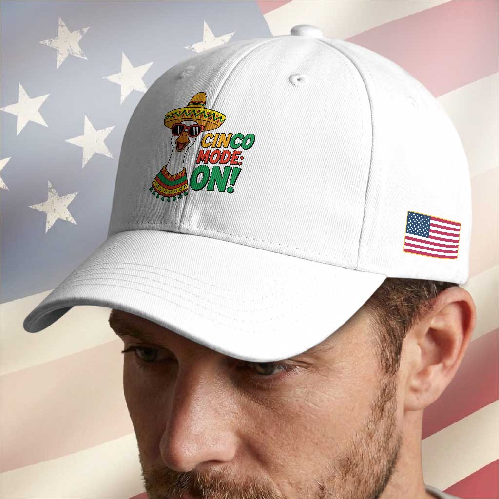 Cinco Mode On Baseball Cap Silly Goose Cinco De Mayo Fiesta TS14 Print Your Wear