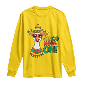 Cinco Mode On Long Sleeve Shirt Silly Goose Cinco De Mayo Fiesta TS14 Daisy Print Your Wear