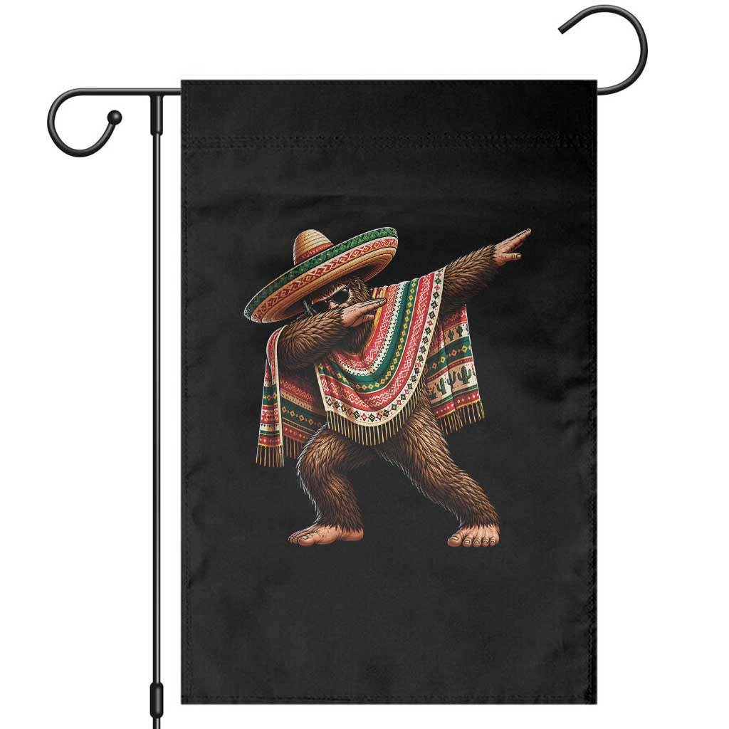 Funny Bigfoot Dabbing Cinco De Mayo Fiesta Garden Flag TS14 Black Print Your Wear