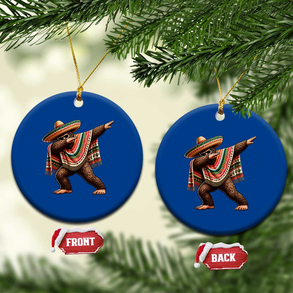 Funny Bigfoot Dabbing Cinco De Mayo Fiesta Ceramic Ornament TS14 1pc Blue Print Your Wear