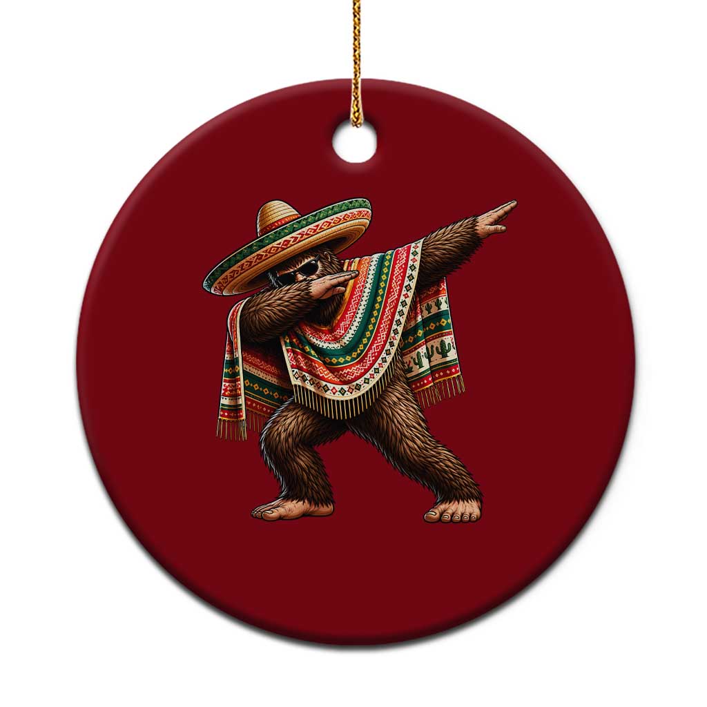 Funny Bigfoot Dabbing Cinco De Mayo Fiesta Ceramic Ornament TS14 1pc Red Print Your Wear
