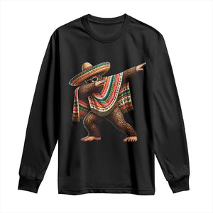 Funny Bigfoot Dabbing Cinco De Mayo Fiesta Long Sleeve Shirt TS14 Black Print Your Wear