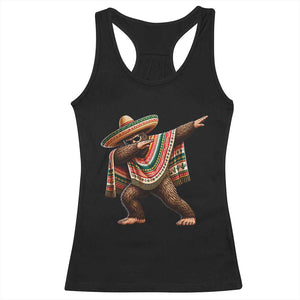 Funny Bigfoot Dabbing Cinco De Mayo Fiesta Racerback Tank Top TS14 Black Print Your Wear