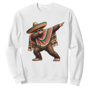Funny Bigfoot Dabbing Cinco De Mayo Fiesta Sweatshirt TS14 White Print Your Wear