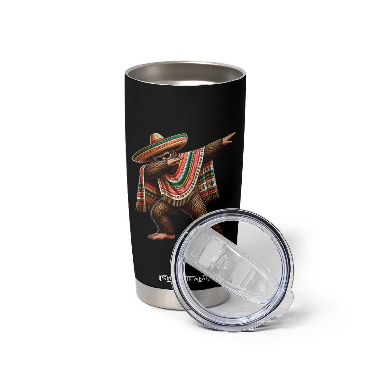 Funny Bigfoot Dabbing Cinco De Mayo Fiesta Tumbler Cup TS14 Print Your Wear