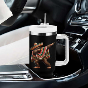 Funny Bigfoot Dabbing Cinco De Mayo Fiesta Tumbler With Handle TS14 Print Your Wear