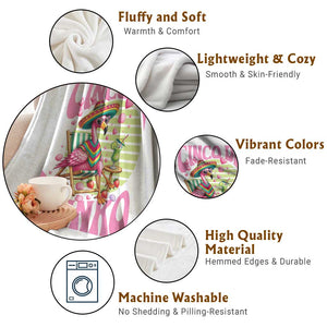 Cinco De Drinko Margarita Throw Blanket Funny Flamingo Fiesta TS14 Print Your Wear