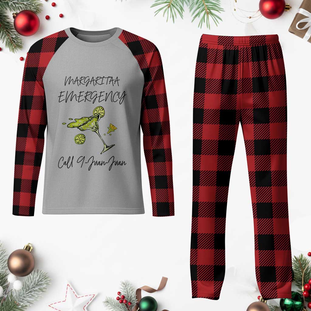 Margarita Emergency Mexican Fiesta Plaid Pajama Set Funny Cinco de Mayo TS14 Buffalo Plaid Print Your Wear