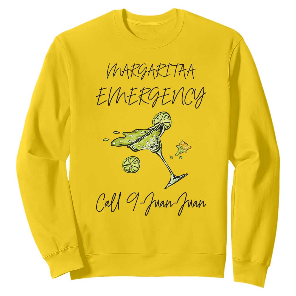 Margarita Emergency Mexican Fiesta Sweatshirt Funny Cinco de Mayo TS14 Daisy Print Your Wear
