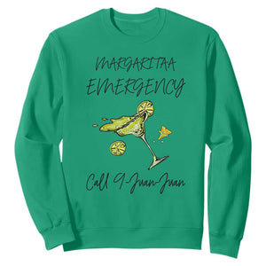 Margarita Emergency Mexican Fiesta Sweatshirt Funny Cinco de Mayo TS14 Irish Green Print Your Wear