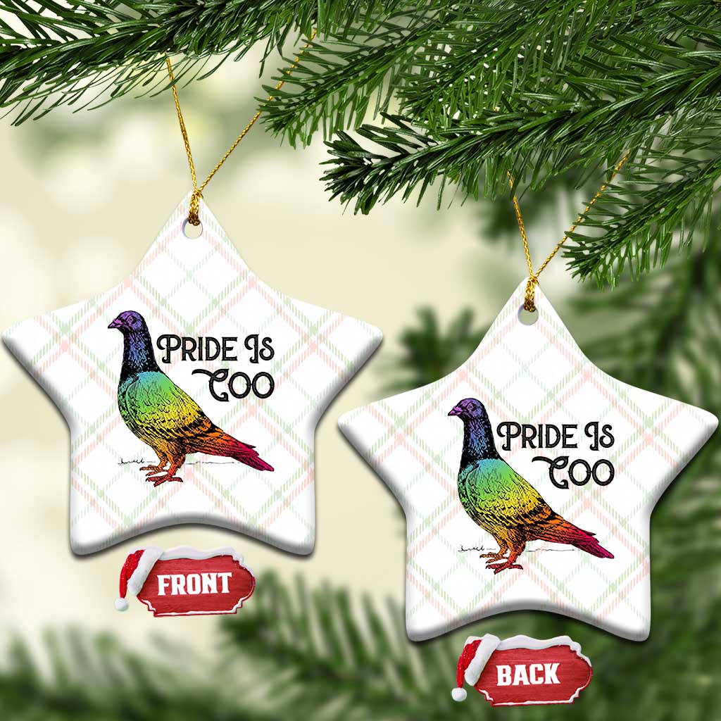 Pride Is Coo Pigeon Ceramic Ornament Funny LGBTQ Pride Month TS14 Print Your Wear