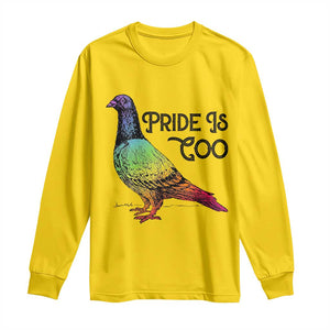 Pride Is Coo Pigeon Long Sleeve Shirt Funny LGBTQ Pride Month TS14 Daisy Print Your Wear