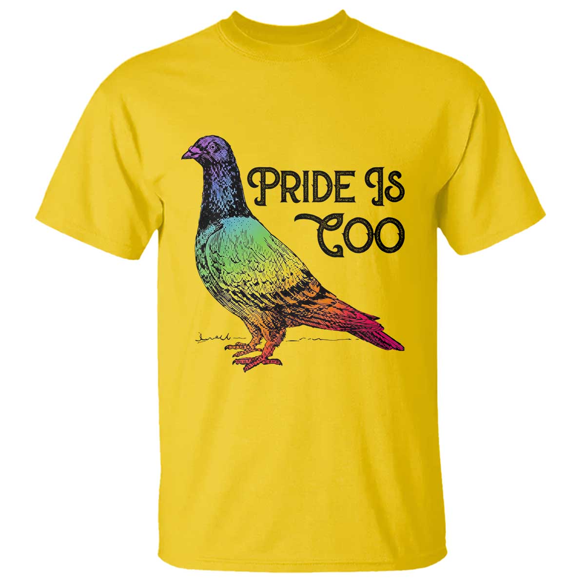 Pride Is Coo Pigeon T Shirt Funny LGBTQ Pride Month TS14 Daisy Print Your Wear